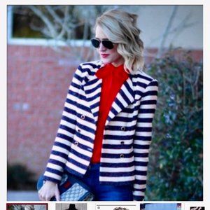 CAbi Nautical Cruise Jacket Size 8